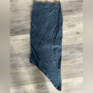 Frank & Eileen Tee Lab Asymmetrical Skirt Navy Blue XS